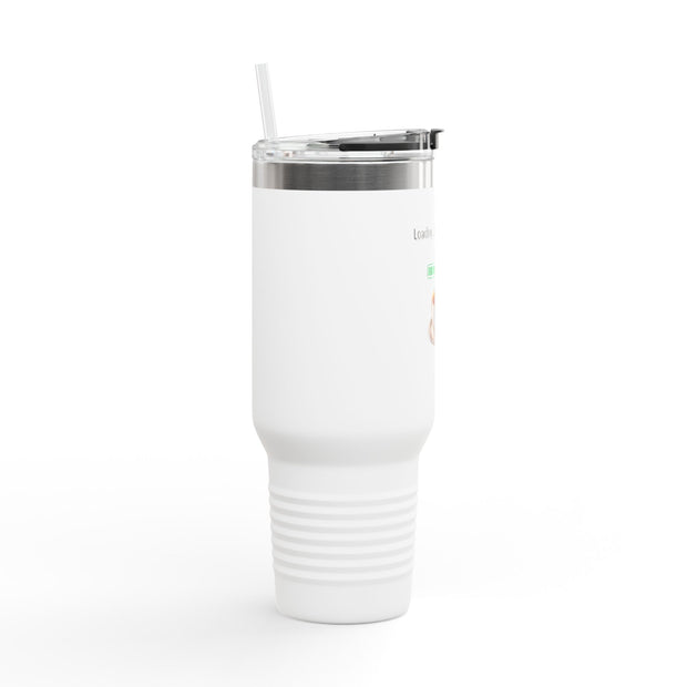 'Loading...Caffeine Boost' Insulated Travel Mug, 40oz