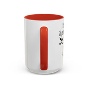 'You and Me Against The World' Accent Coffee Mug