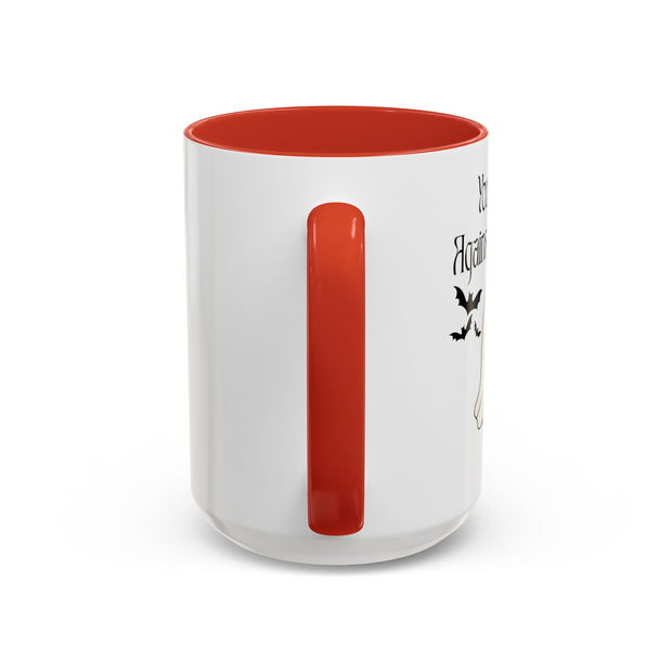 'You and Me Against The World' Accent Coffee Mug