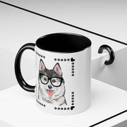 Geeky Good Siberian Husky Accent Coffee Mug
