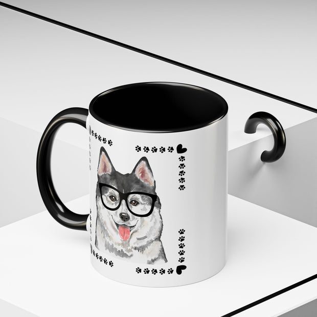 Geeky Good Siberian Husky Accent Coffee Mug