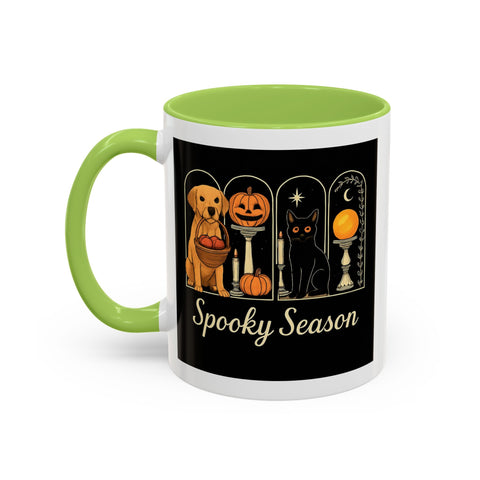 Spooky Season Golden Retriever Accent Coffee Mug