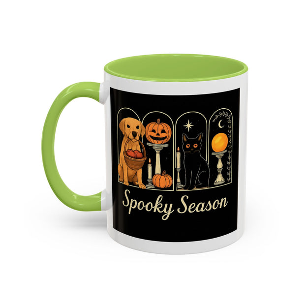 Spooky Season Golden Retriever Accent Coffee Mug