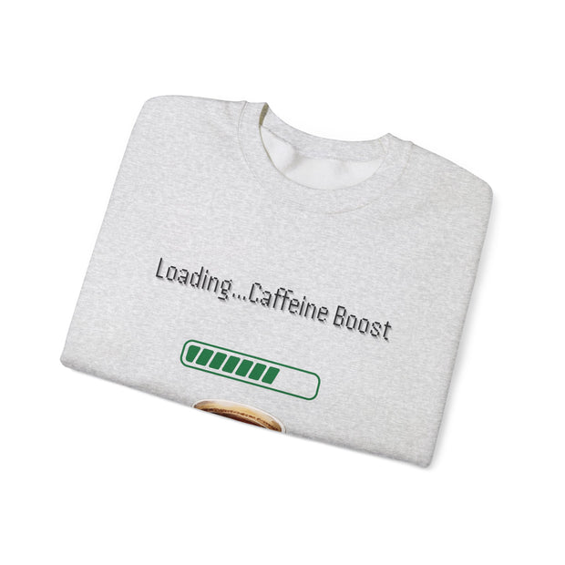 'Loading...Caffeine Boost' Unisex Crewneck Sweatshirt