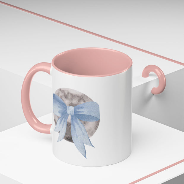 Moon Wrapped In A Bow Accent Coffee Mug