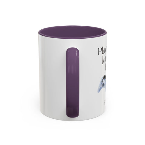 'Player 2 Has Joined The Party' 'Est. 2025' Accent Coffee Mug