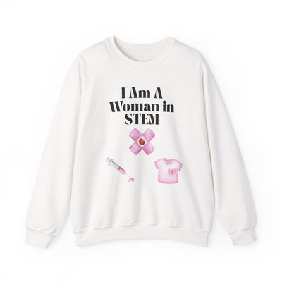 'I Am A Woman In STEM' Nurse Unisex Crewneck Sweatshirt