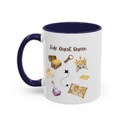 'Side Quest Queen' Accent Coffee Mug