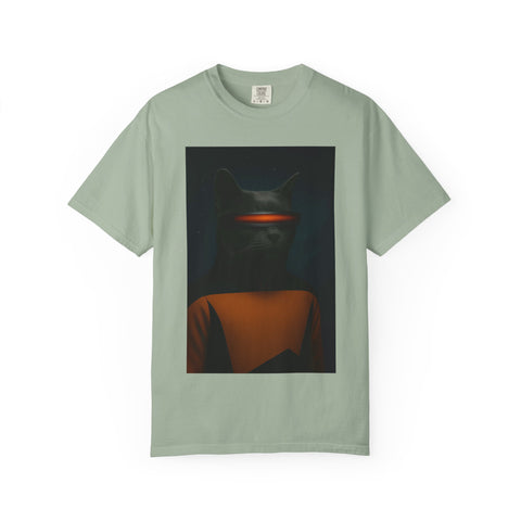 Paw Trek Dark Gray Cat Unisex T-shirt