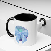 Blue/Green Planet Wrapped In A Bow Accent Coffee Mug