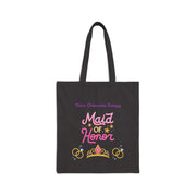 'Main Character Energy: Maid of Honor' Cotton Canvas Tote Bag