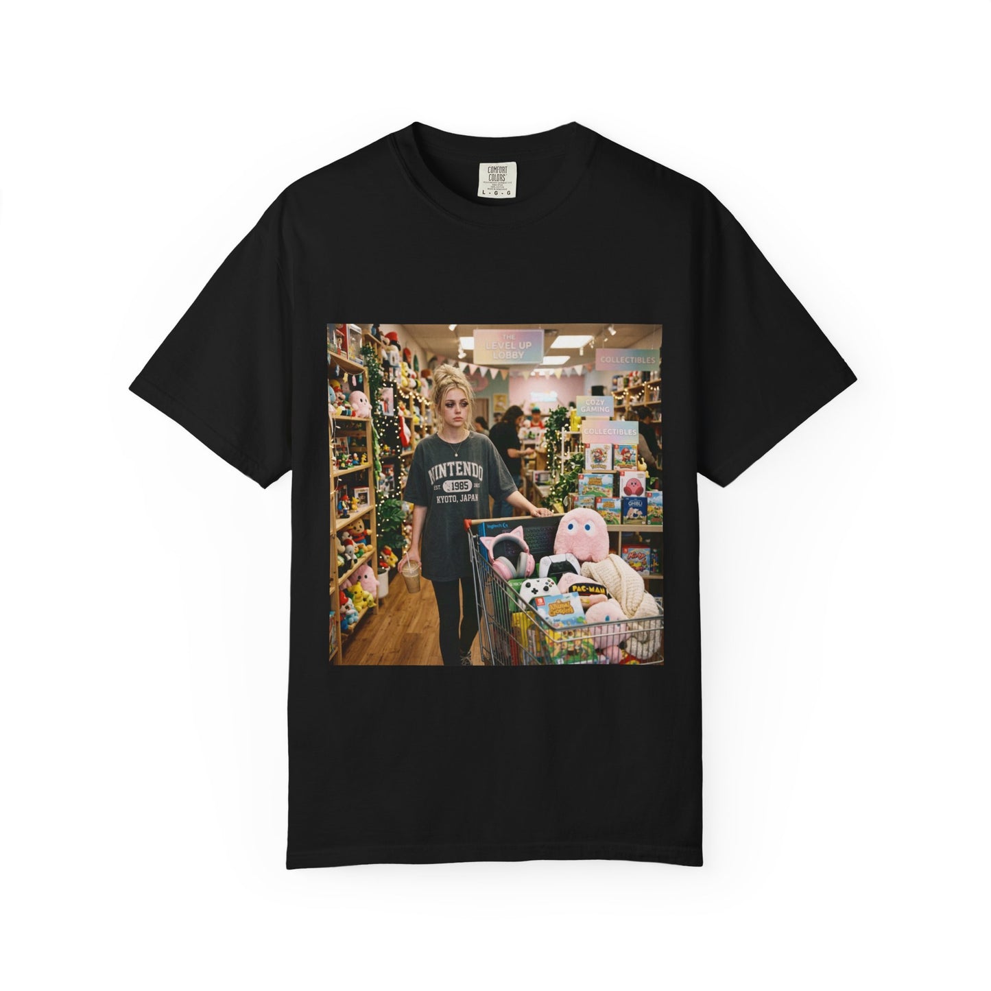 Unwell But Gaming Shirt | Gamer Girl Tee, Cozy Gaming Shirt, Video Game Lover Gift, Caffeine & Side Quests Aesthetic, Oversized Graphic Tee