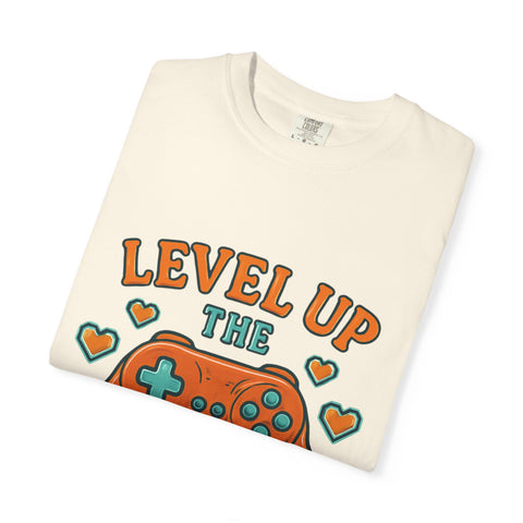 Gamer T-shirt - Level Up the Leftovers | Unisex Gaming Tee, Casual Wear, Game Night Shirt, Gift for Gamers, Funny Apparel