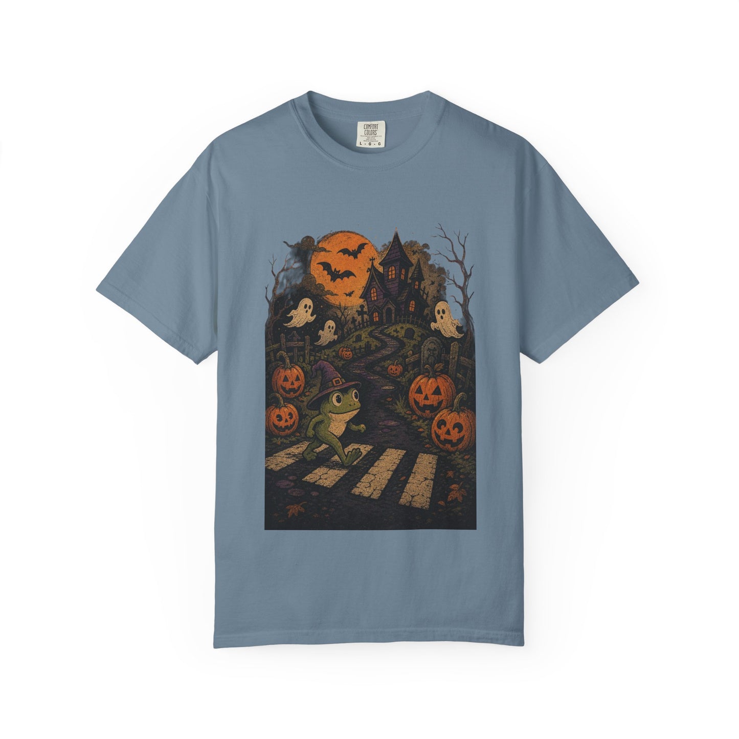 Haunted Frog Crossing T-shirt | Halloween Haunted House, Jack-o'-Lanterns