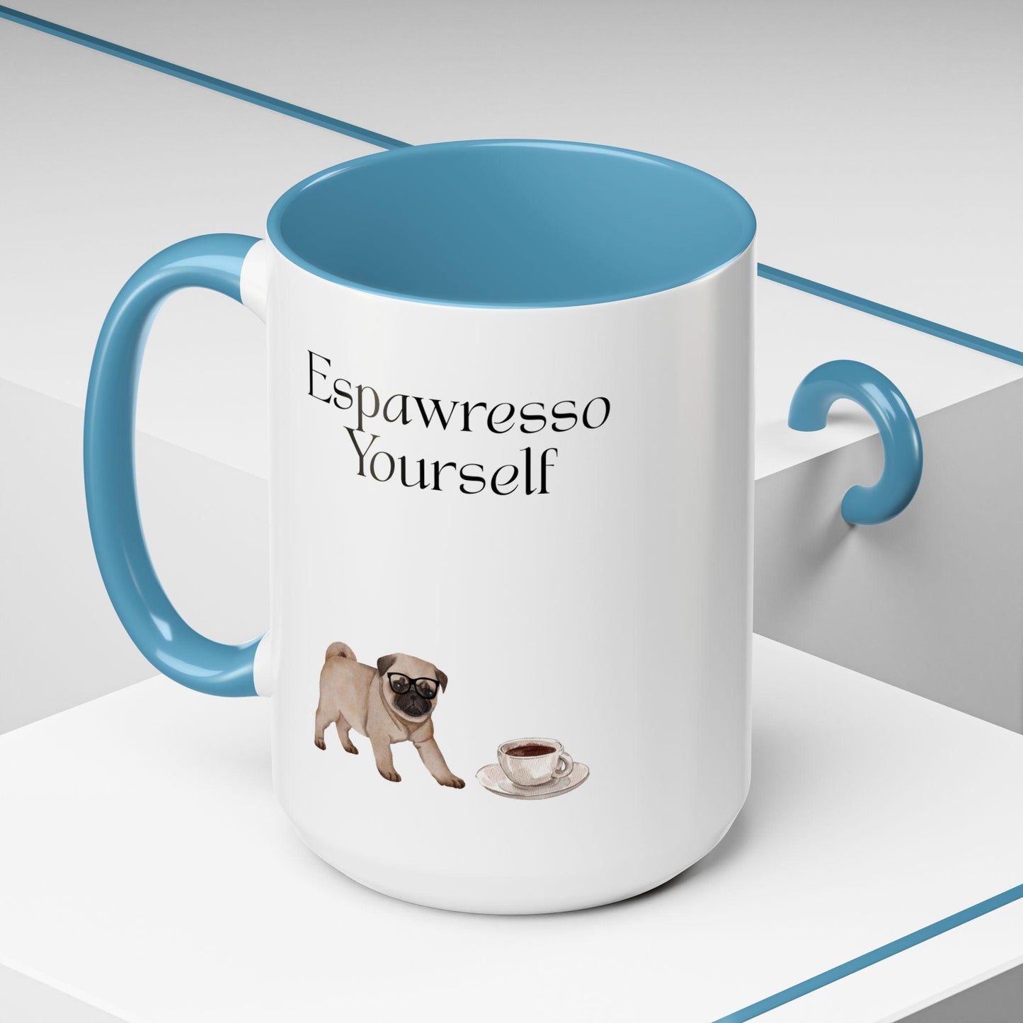 'Espawresso Yourself' Pug Accent Coffee Mug