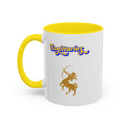 'Sagittarius' Zodiac Accent Coffee Mug