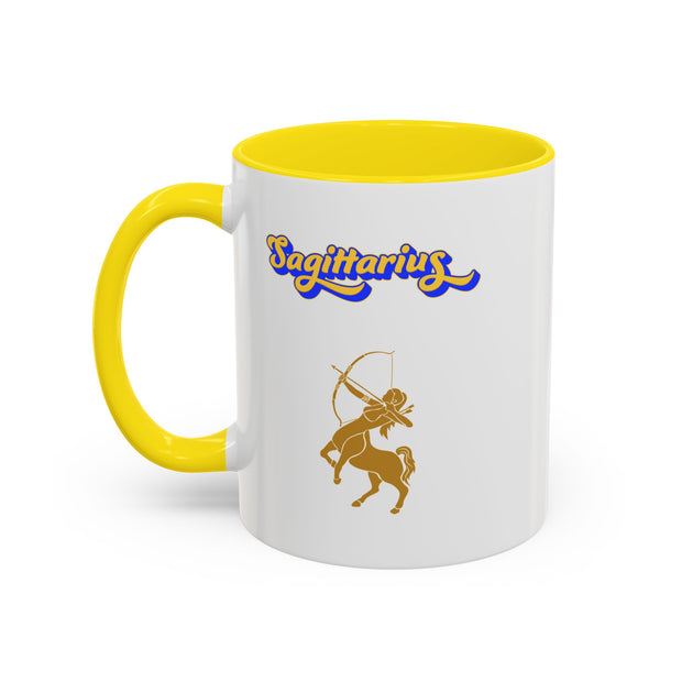 'Sagittarius' Zodiac Accent Coffee Mug