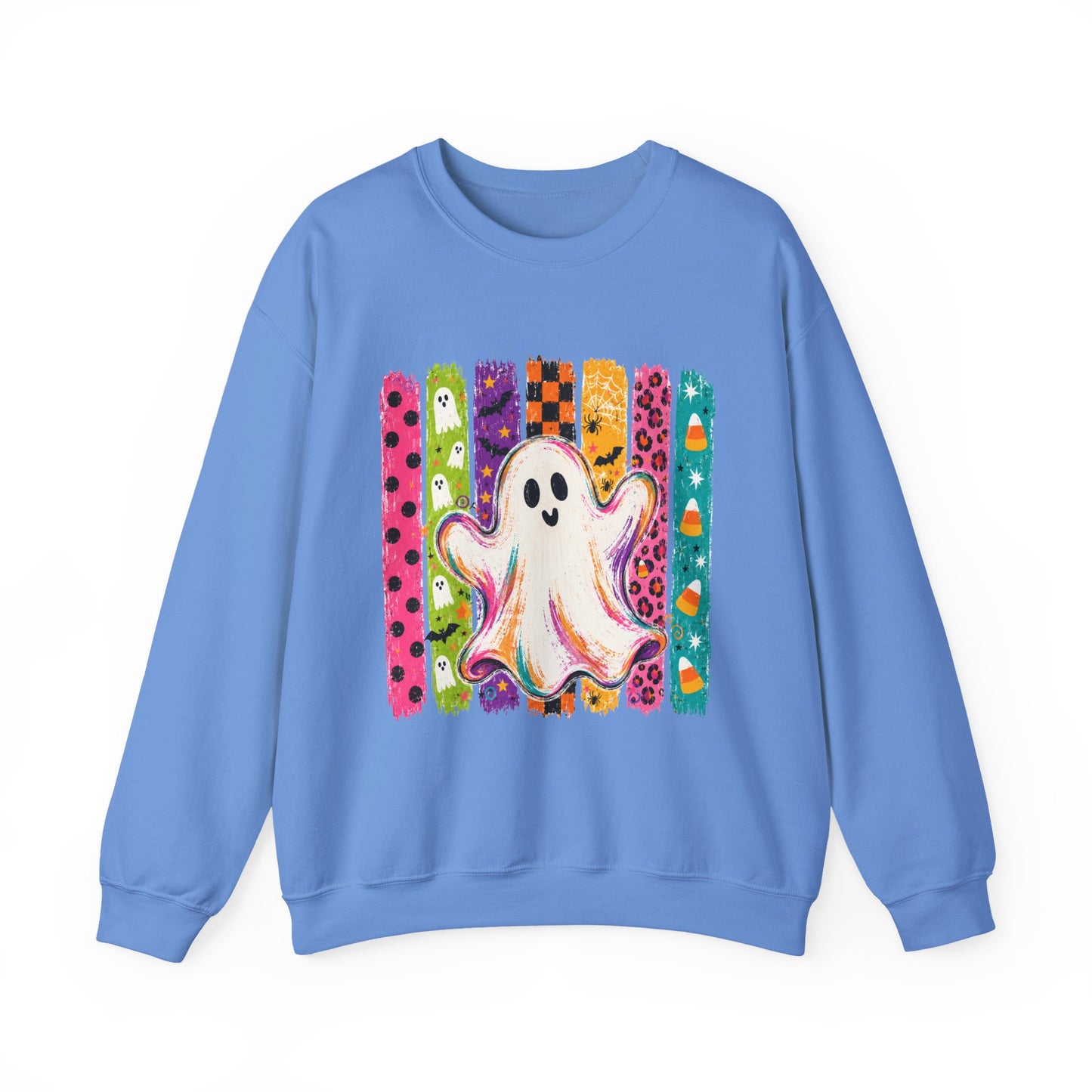Rainbow Ghost Halloween Sweatshirt | Cute Ghost Graphic Crewneck