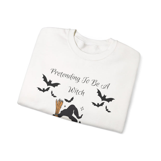 'Pretending To Be A Witch' Unisex Crewneck Sweatshirt