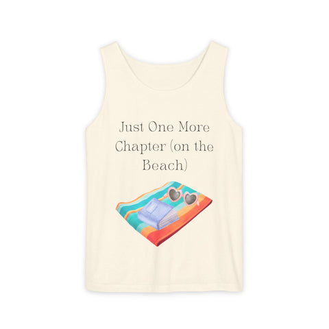 'Just One More Chapter (on the Beach)' Unisex Tank Top