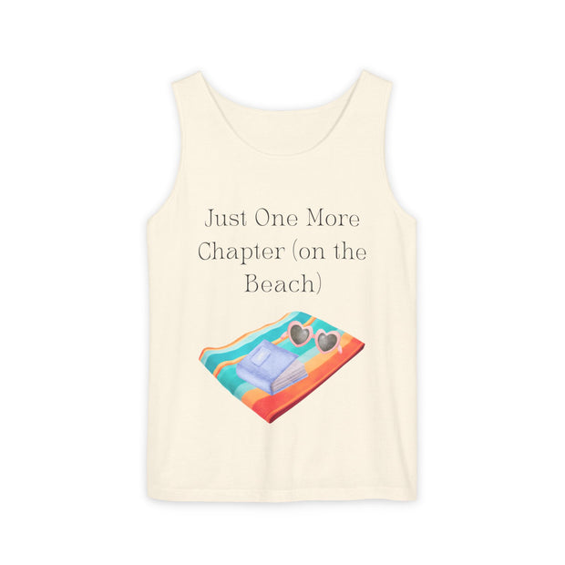 'Just One More Chapter (on the Beach)' Unisex Tank Top