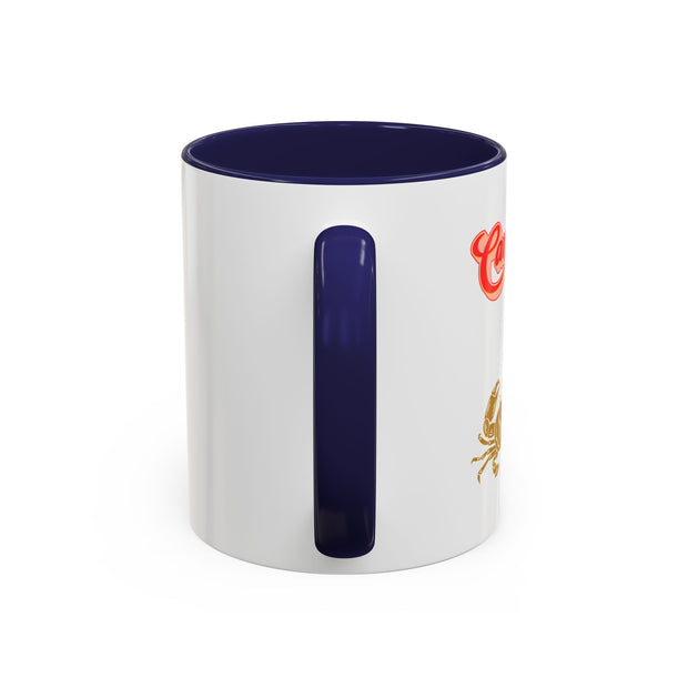 'Cancer' Zodiac Accent Coffee Mug