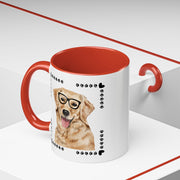 Geeky Good Golden Retriever Accent Coffee Mug