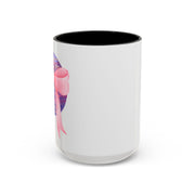 Pink/Purple Planet Wrapped In A Bow Accent Coffee Mug