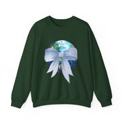 Earth Wrapped In A Bow Unisex Crewneck Sweatshirt