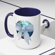 Earth Wrapped In A Bow Accent Coffee Mug