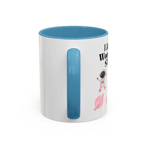 'I Am A Woman In STEM' Astronaut Accent Coffee Mug