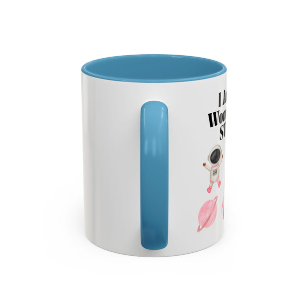 'I Am A Woman In STEM' Astronaut Accent Coffee Mug