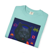Game On Dark Gray Cat T-shirt
