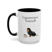 'Espawresso Yourself' Dachshund Accent Coffee Mug