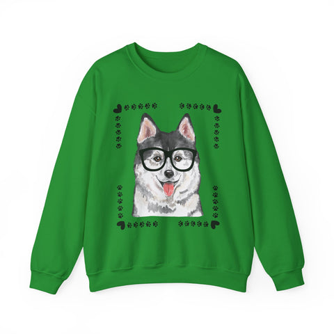 Geeky Good Siberian Husky Unisex Crewneck Sweatshirt