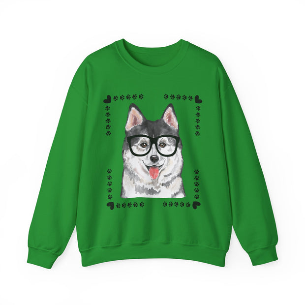Geeky Good Siberian Husky Unisex Crewneck Sweatshirt