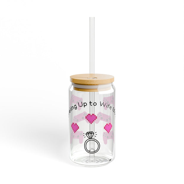 'Leveling Up To Wife Mode' Sipper Glass