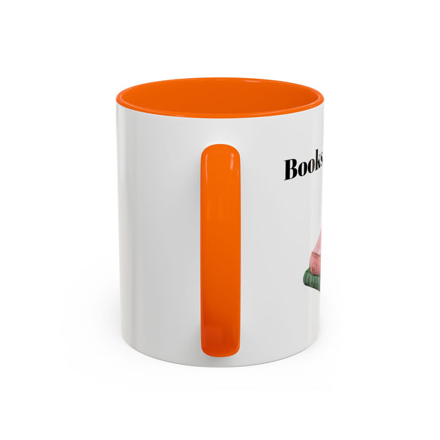 'Books, Coffee, Repeat' Accent Coffee Mug