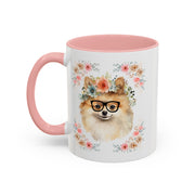 Geeky Goddess Pomeranian Accent Coffee Mug
