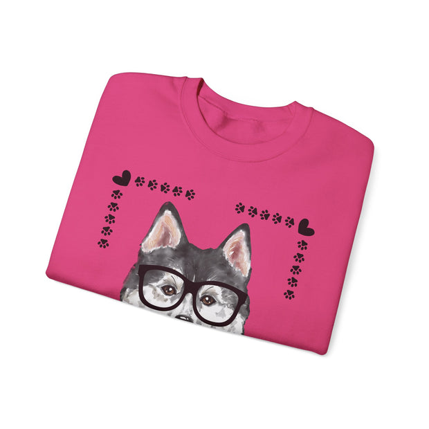 Geeky Good Siberian Husky Unisex Crewneck Sweatshirt