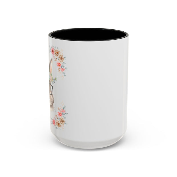 Geeky Goddess Bunny Accent Coffee Mug