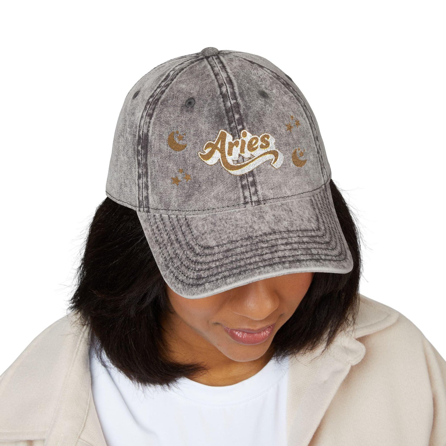 'Aries' Vintage Embroidered Cap