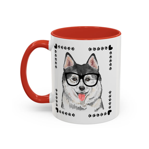 Geeky Good Siberian Husky Accent Coffee Mug