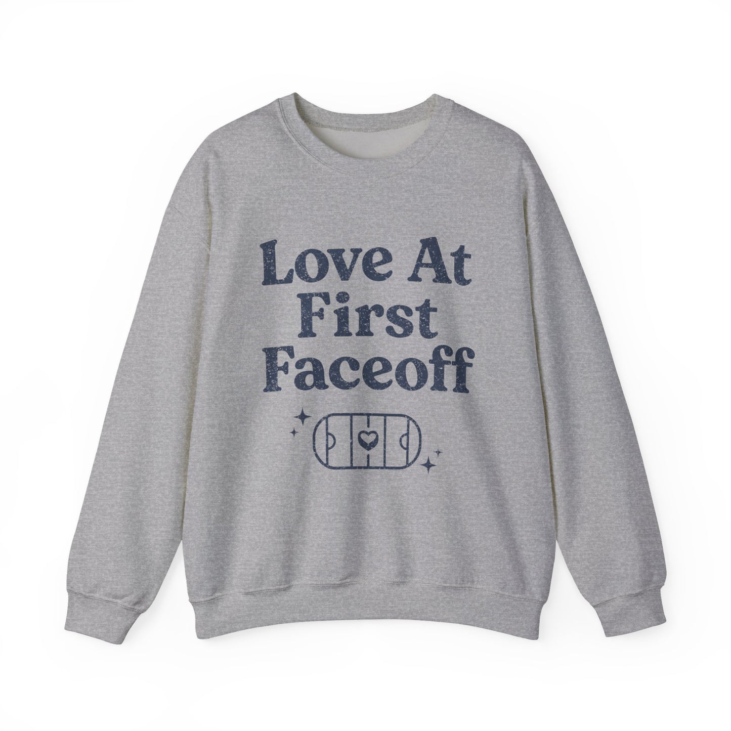 Love At First Faceoff Sweatshirt, Hockey Romance Booktok Crewneck, Sports Romance Reader Pullover