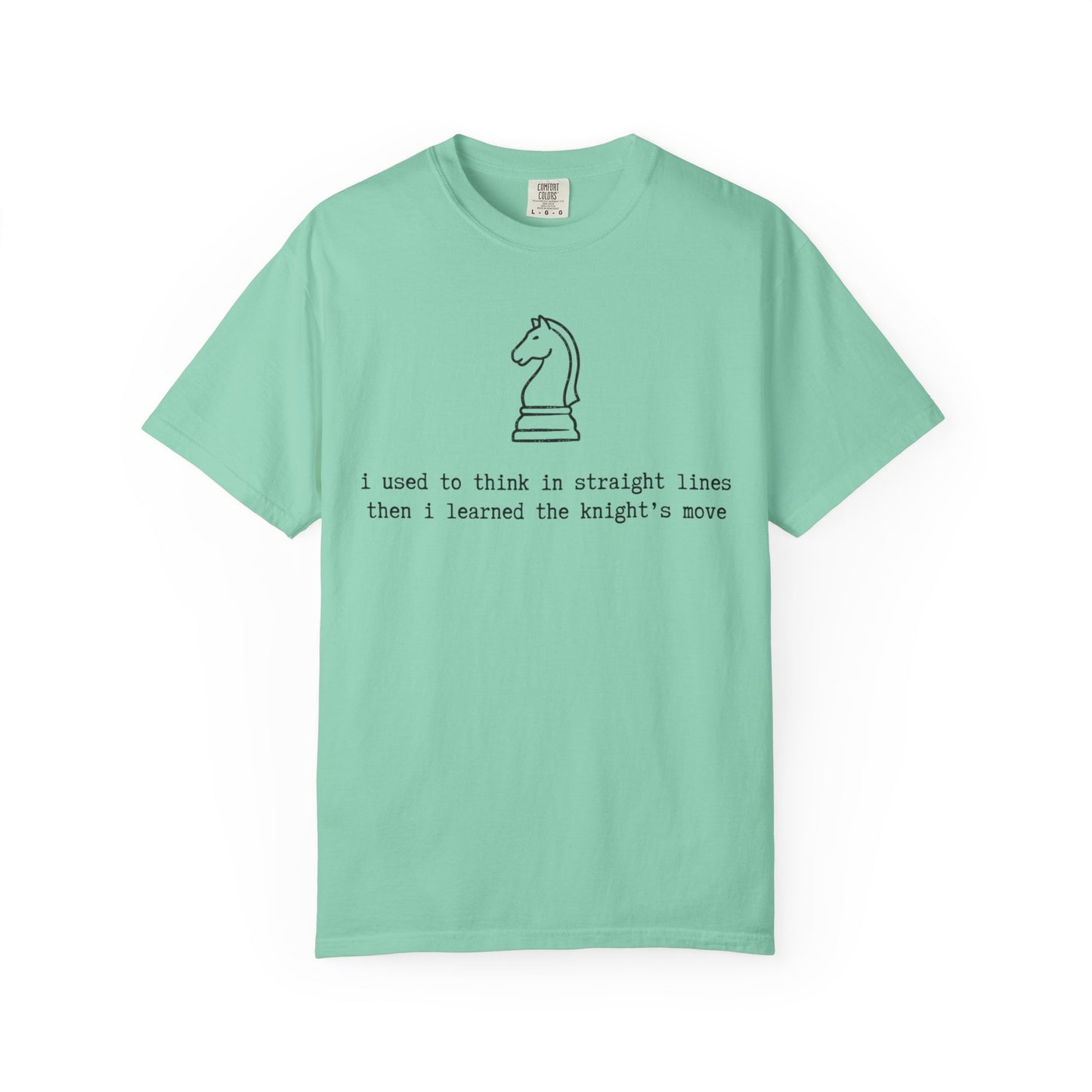Knight's Move Chess Knight Illustration T-Shirt, Minimalist Chess Quote Tee, Funny Chess Player Shirt, Strategy Game Gift, Chess Lover Tee