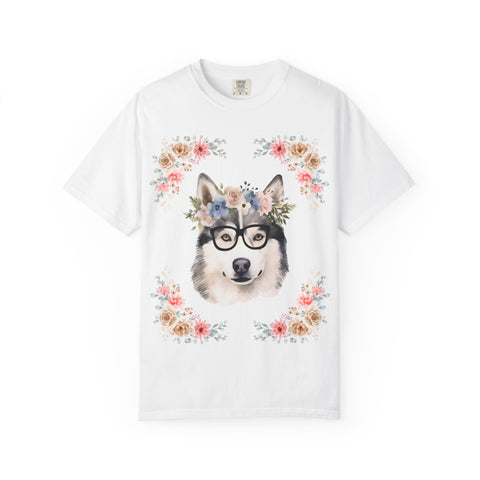 Geeky Goddess Siberian Husky Unisex T-Shirt