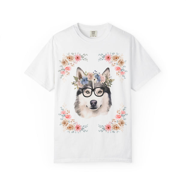 Geeky Goddess Siberian Husky Unisex T-Shirt