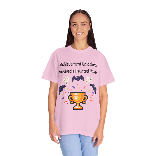 'Achievement Unlocked Haunted House' Unisex T-Shirt