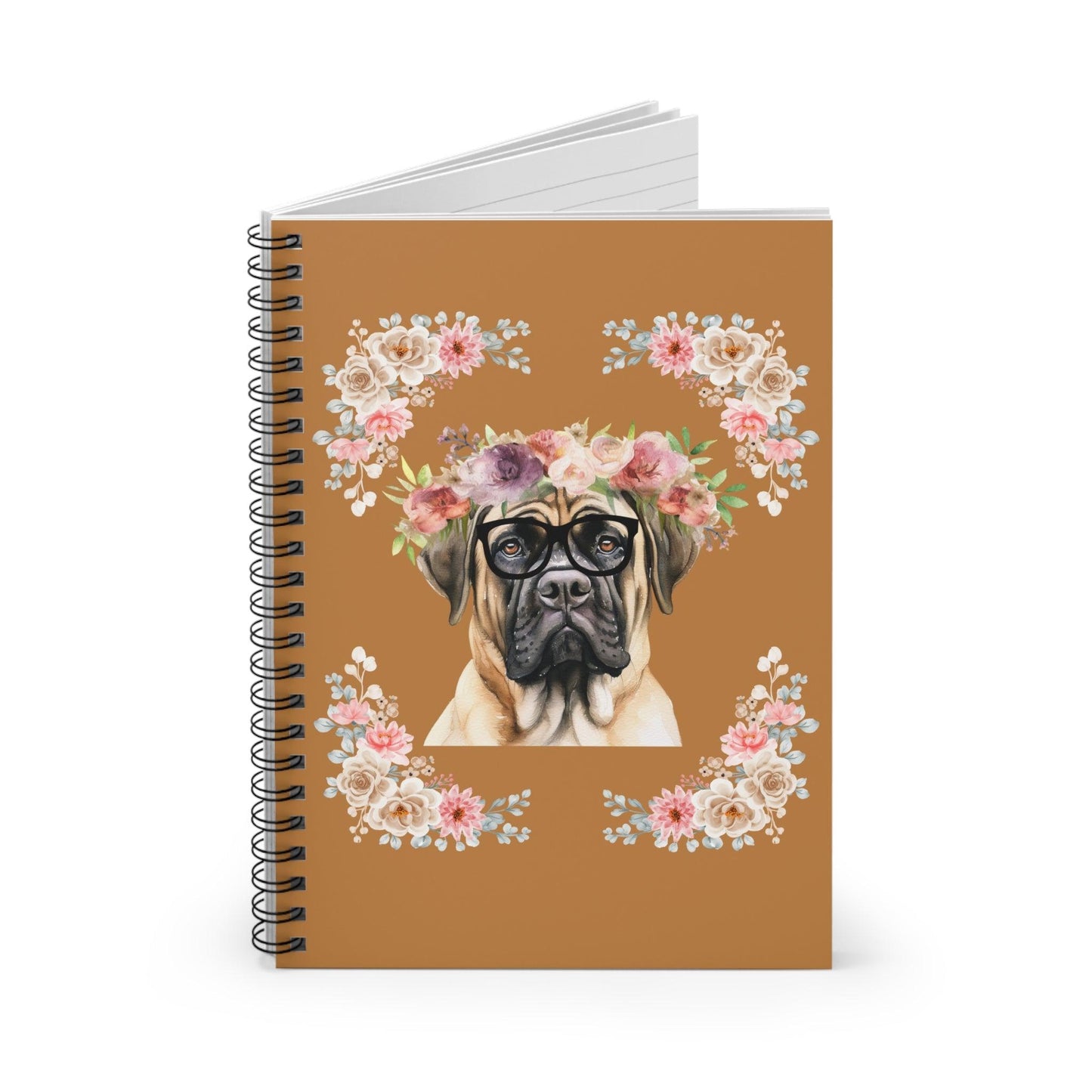 Geeky Goddess English Mastiff Spiral Notebook