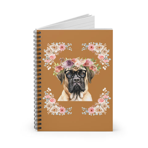 Geeky Goddess English Mastiff Spiral Notebook